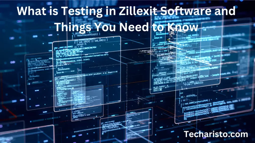 What is Testing in Zillexit Software